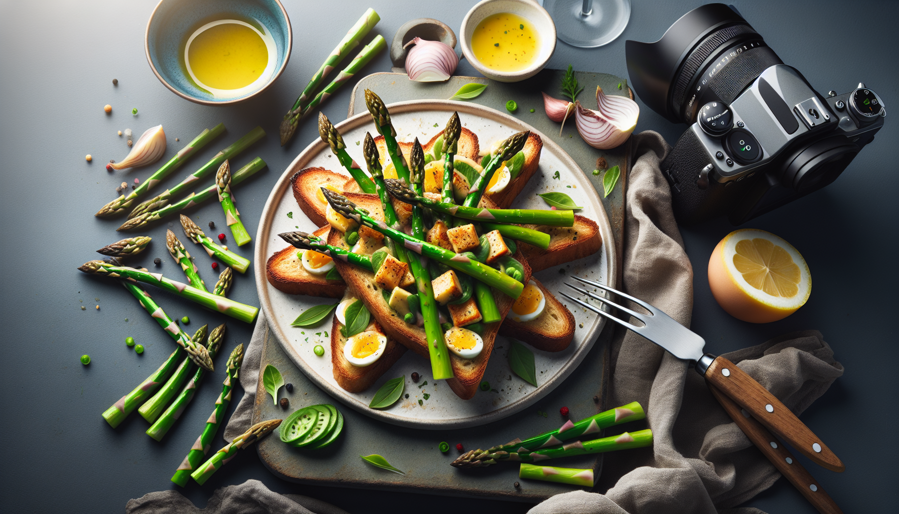 antipasti con asparagi